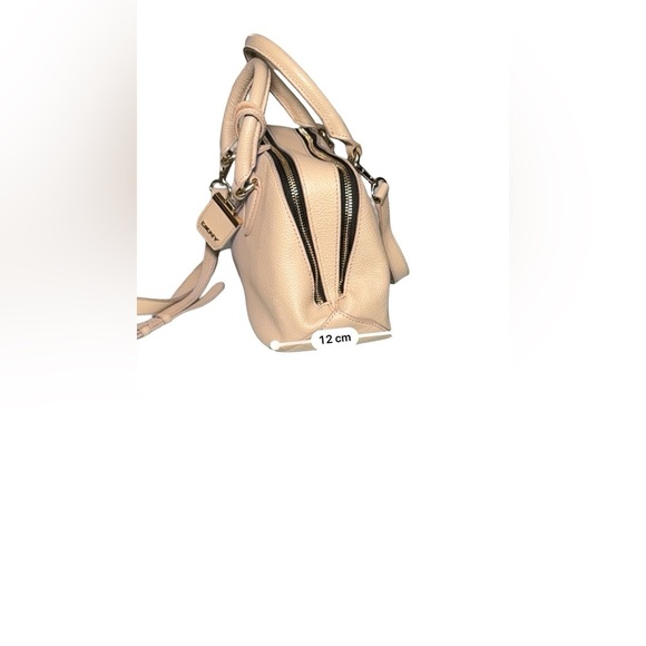 DKNY Beige Satchel with Gold Accents - Picture 14 of 16